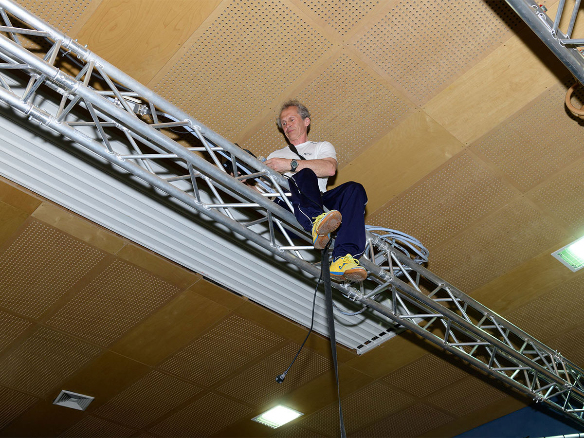 Der Turnsaal wird zum Theater