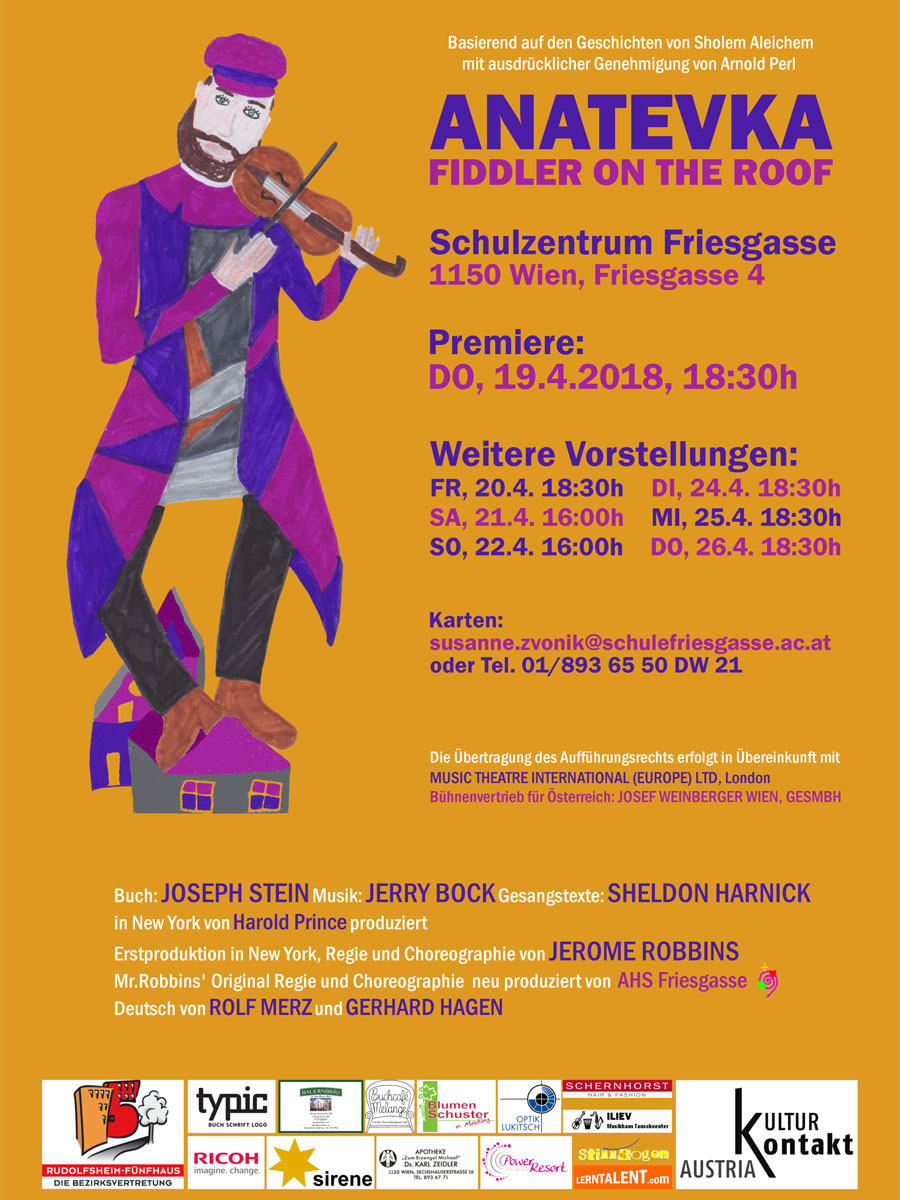 ANATEVKA, friesgasse musiktheater produktionen, no.10 ANATEVKA, friesgasse musiktheater produktionen, no.10